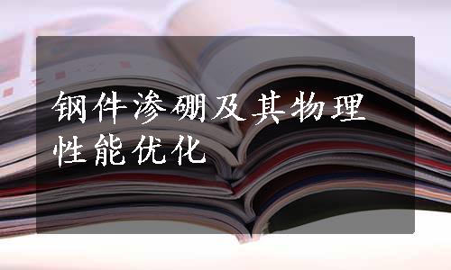 钢件渗硼及其物理性能优化