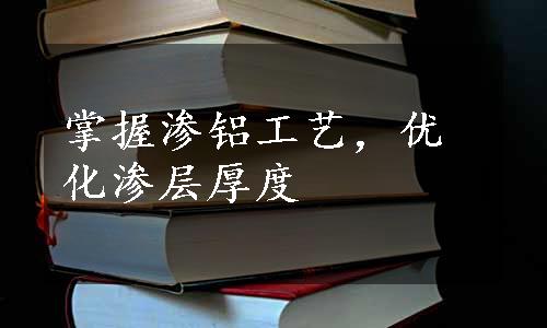 掌握渗铝工艺，优化渗层厚度