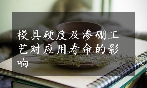 模具硬度及渗硼工艺对应用寿命的影响