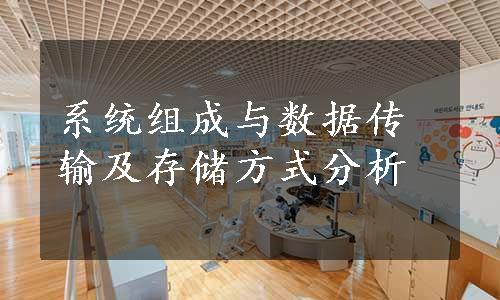 系统组成与数据传输及存储方式分析