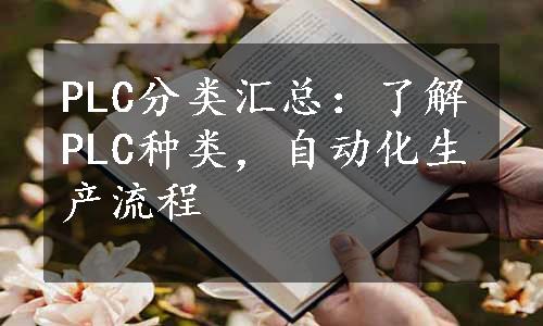 PLC分类汇总：了解PLC种类，自动化生产流程