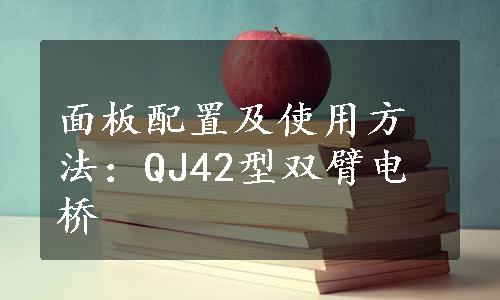 面板配置及使用方法：QJ42型双臂电桥