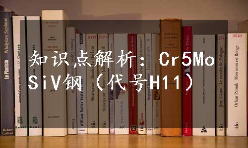 知识点解析：Cr5MoSiV钢（代号H11）