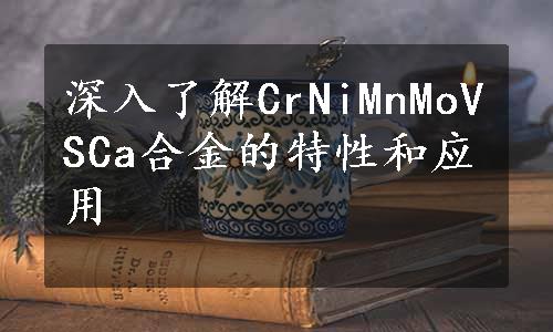 深入了解CrNiMnMoVSCa合金的特性和应用