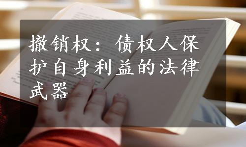 撤销权：债权人保护自身利益的法律武器