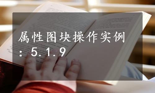 属性图块操作实例：5.1.9