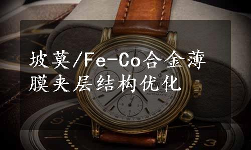 坡莫/Fe-Co合金薄膜夹层结构优化