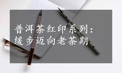 普洱茶红印系列：缓步迈向老茶期