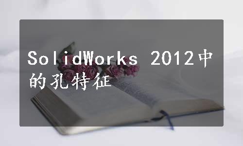 SolidWorks 2012中的孔特征