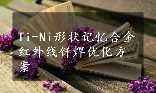 Ti-Ni形状记忆合金红外线钎焊优化方案