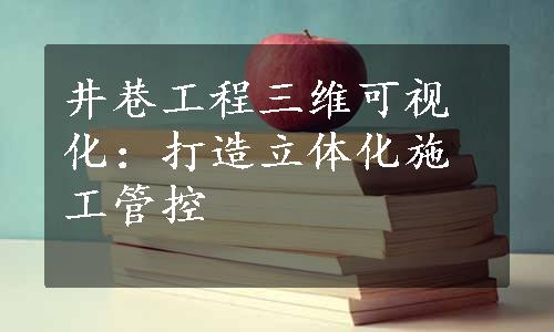 井巷工程三维可视化：打造立体化施工管控