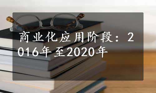 商业化应用阶段：2016年至2020年