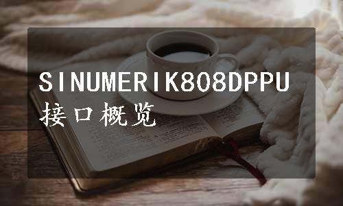 SINUMERIK808DPPU接口概览