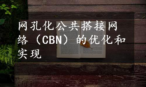 网孔化公共搭接网络（CBN）的优化和实现