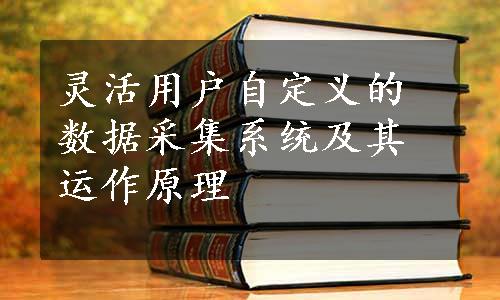 灵活用户自定义的数据采集系统及其运作原理