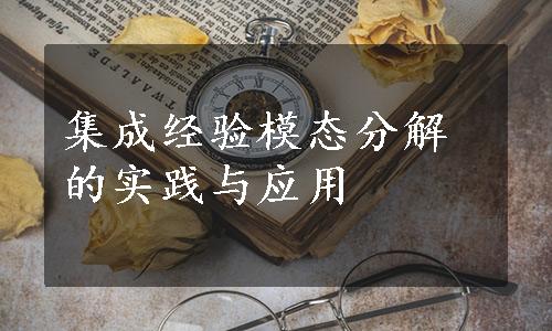 集成经验模态分解的实践与应用