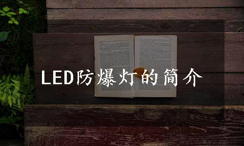 LED防爆灯的简介