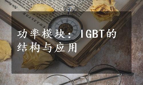 功率模块：IGBT的结构与应用