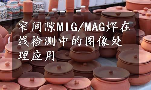 窄间隙MIG/MAG焊在线检测中的图像处理应用