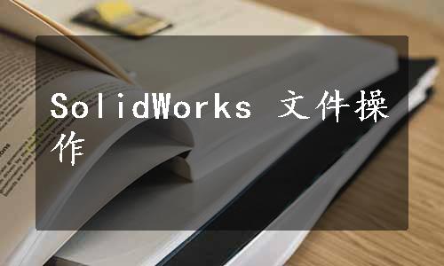 SolidWorks 文件操作