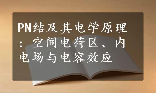 PN结及其电学原理：空间电荷区、内电场与电容效应