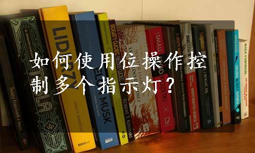 如何使用位操作控制多个指示灯？