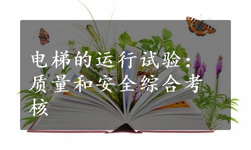 电梯的运行试验：质量和安全综合考核