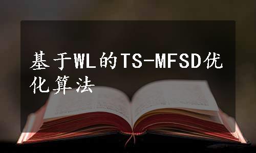 基于WL的TS-MFSD优化算法