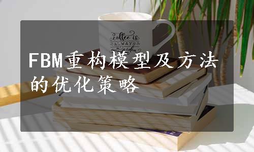 FBM重构模型及方法的优化策略