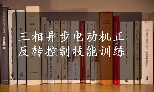 三相异步电动机正反转控制技能训练