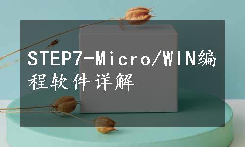 STEP7-Micro/WIN编程软件详解