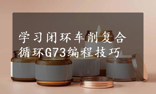 学习闭环车削复合循环G73编程技巧