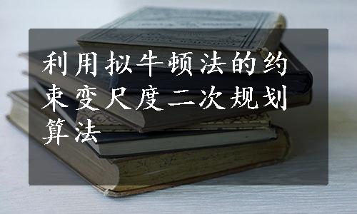 利用拟牛顿法的约束变尺度二次规划算法