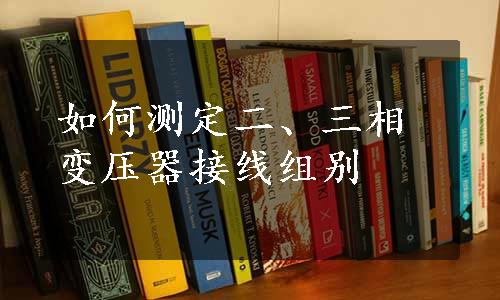 如何测定二、三相变压器接线组别