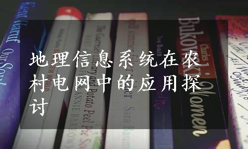 地理信息系统在农村电网中的应用探讨