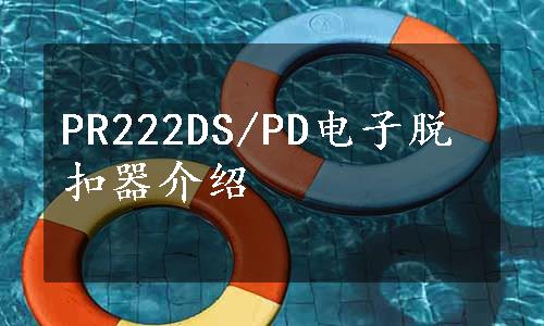 PR222DS/PD电子脱扣器介绍