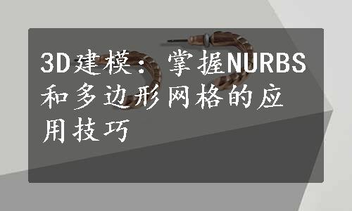 3D建模：掌握NURBS和多边形网格的应用技巧