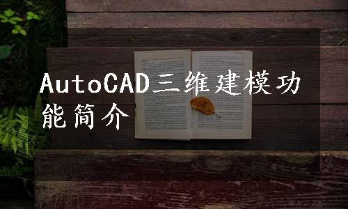 AutoCAD三维建模功能简介
