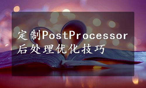 定制PostProcessor后处理优化技巧