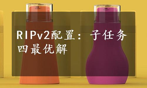 RIPv2配置：子任务四最优解