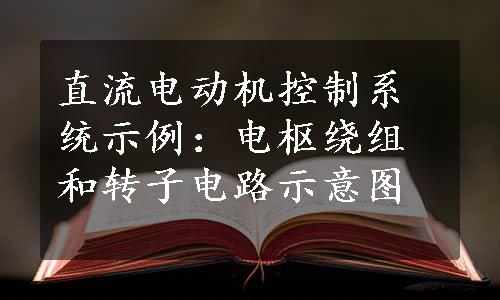 直流电动机控制系统示例：电枢绕组和转子电路示意图