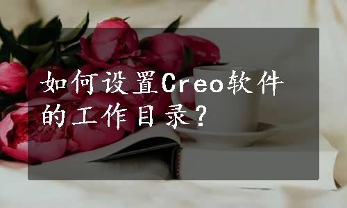 如何设置Creo软件的工作目录？