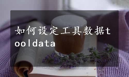 如何设定工具数据tooldata