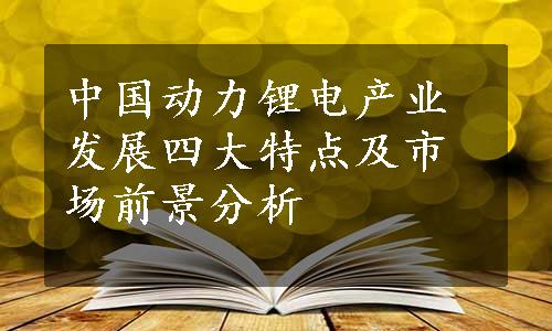 中国动力锂电产业发展四大特点及市场前景分析