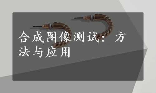 合成图像测试：方法与应用