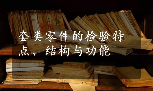 套类零件的检验特点、结构与功能