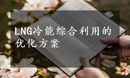 LNG冷能综合利用的优化方案