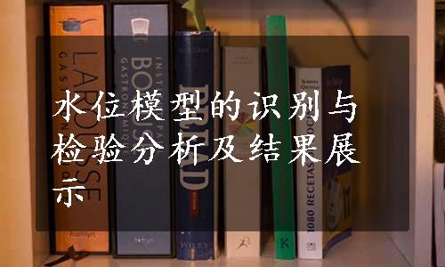 水位模型的识别与检验分析及结果展示