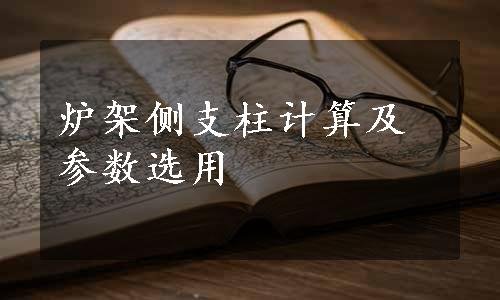 炉架侧支柱计算及参数选用