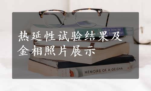 热延性试验结果及金相照片展示